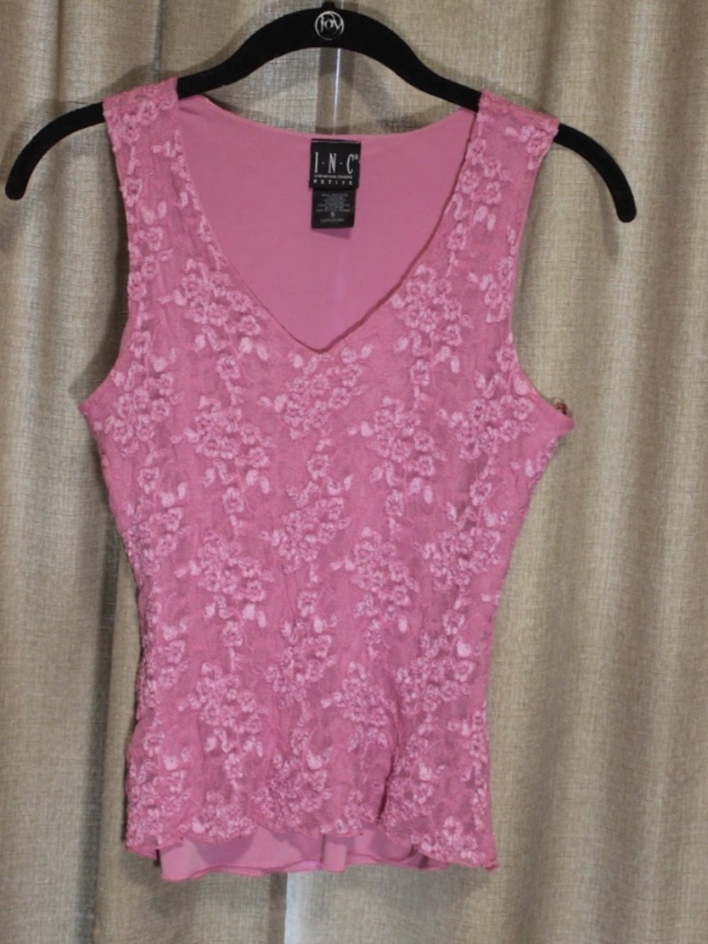 Floral Lace Hot Pink Y2K Fairy Tank